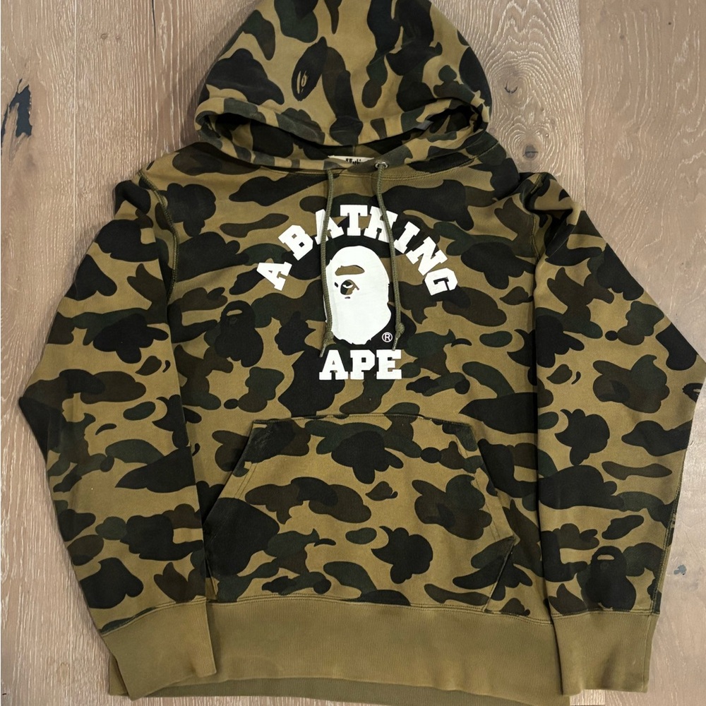 Bape Green Camo Hoodie